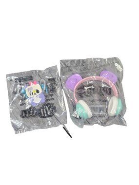 MY LIFE Doll Panda Headphones And Phone Ear Bud With Case NIB Accessories